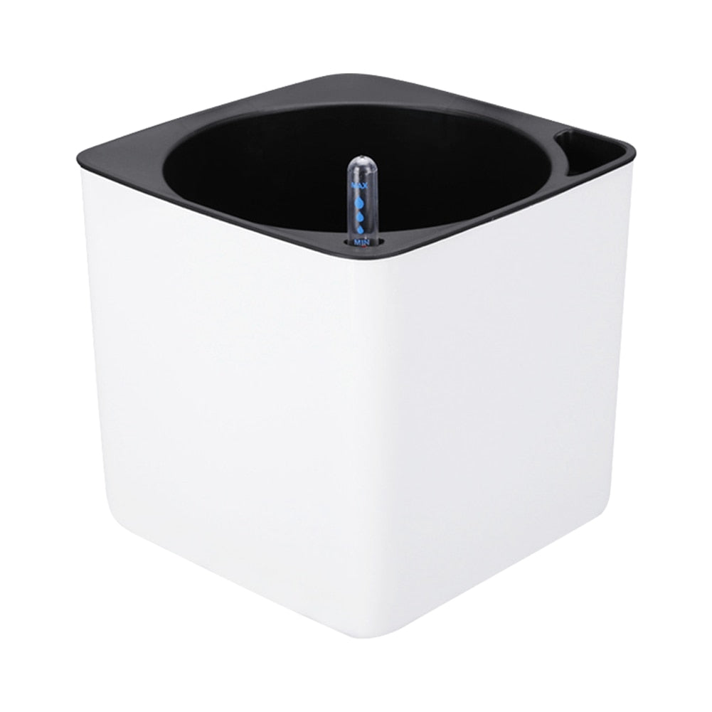 Self-Watering Plant Pot with Water Level Indicator