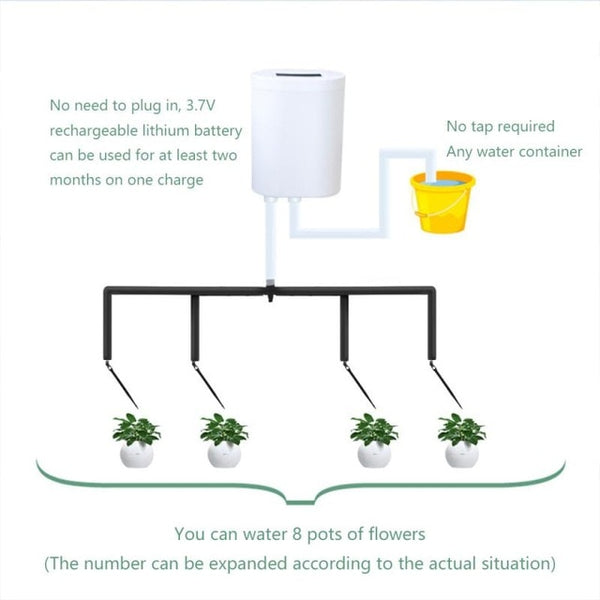 Automatic Watering Pump Controller for Indoor Plants (2/4/8 pots)